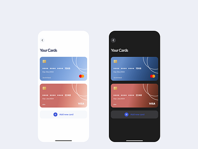 FinTech Mobile App-Cards UI product design ui uidesign uxdesign