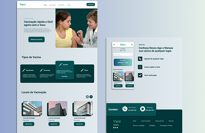 Vacc Land Page design graphic design landpage ui ux web design
