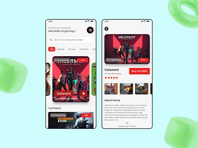 Game store UI 3d animation daily ui game game ui graphic design logo motion graphics ui ux valorant