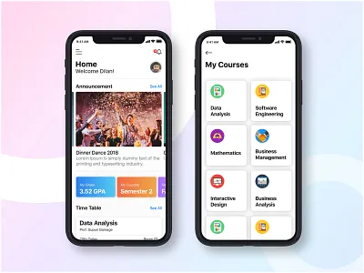 Online University Mobile App courses education app lms app mobile app ui online education app online learning app online learning portal uiux university app