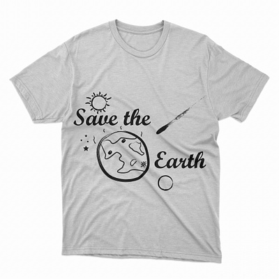 Save The Earth T-shirt Design branding fashion graphic design illustration nature t shirt design vector