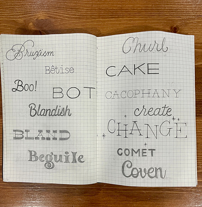 Hand Lettering Practice - Each Letter of the Alphabet handlettering lettering typography words