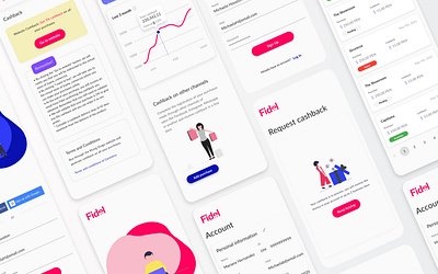 Fidel cashback design design app illustration purchase ui