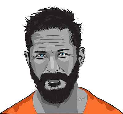 Tom Hardy Vector Portrait design fanboy graphic design illustration illustrator logo photoshope portrait tomhardy vector