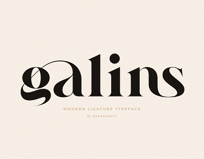 Galins – Ligature Typeface fonts invitation layout ligature logo font logotype luxury font modern font serif serif font social media typeface typography