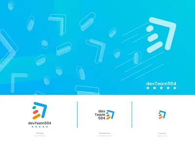 Brand identity for devTeam504 brand branding community design graphic design honduras identity illustration inkscape live logo mark tech vector youtube