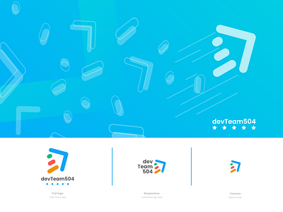 Brand identity for devTeam504 brand branding community design graphic design honduras identity illustration inkscape live logo mark tech vector youtube