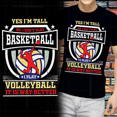 BASKETBALL T-SHIRT DESIGN basketballtshirt custom t shirt design fishing t shirt graphic design illustration t shirt typography t shirt unique t shirt vollyballtshirt