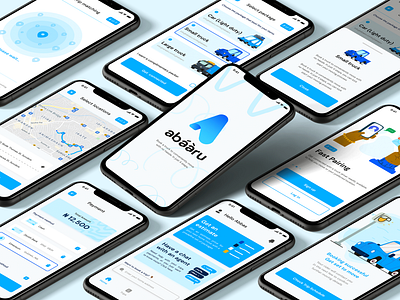 Abaaru - A Logistics Mobile App design illustration logo mobile ui ux