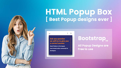 HTML Popup Box [ Best Popup designs ever ] html popup box popup popup box ui