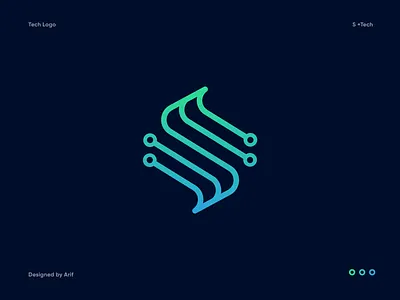 S + Tech Logo abstract app branding design digital fintech gradient icon identity it letter logo mark modern s software startup tech tech company technology