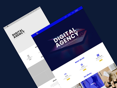 Agency Web Design agency website branding design designer freelance graphic design high fidelity logo minimalist ui mockup modern ui uiux design ux web web design website digital wireframe