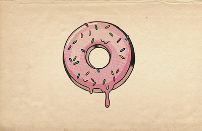 Donut illustration procreate