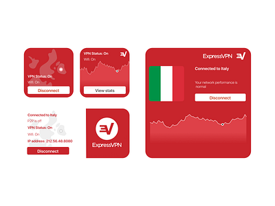 Apple's Express VPN Widgets apple concept dailyuichallenge design express illustration ios italy logo ui ux vector virtual private network vpn widgets