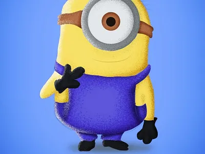 My Minion Design | Infinite Painter adobe draw with golden adobe illustrator art cartoon cartoon drawing grain illustration illustrator minion movie pixel drawing vector