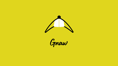 Gnaw branding clean graphic design logo minimal