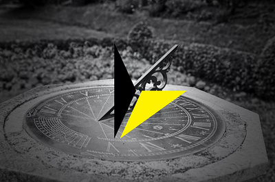 Yellow Sundial branding clean design flat graphic design illustration logo minimal ui vector