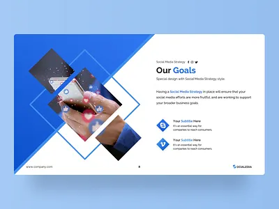 Socialedia – Social Media Strategy Presentation Template animation business creative design facebook founder graphic design illustration infographic instagram linkedin powerpoint powerpoint template presentation social media social media design social network strategy twitter ui