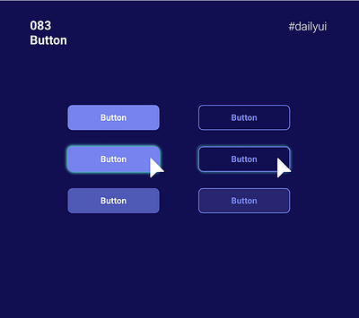 #083 Button button dailyui dailyui 083 dailyuichallenge