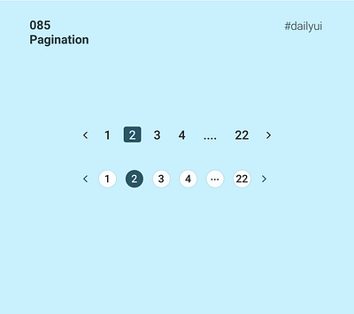 #085 Pagination dailyui dailyui 085 dailyuichallenge pagination