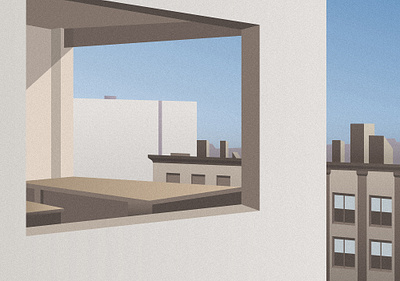 Office in a Small City art blank building city daily design edward hopper graphic design icon illustration illustrator life office painting redesign sketch vector window working