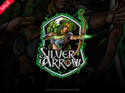 Silver Arrow dd dungeons and dragons elf esport esport logo esports fantasy illustration logodesign logotype lord of the rings magic mascot mascot logo mascotlogo sport logo