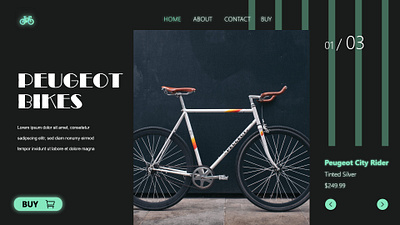 BIKE SHOP bicycle bike black design ghana glass morphism glassmorphism green shop ui web web design website