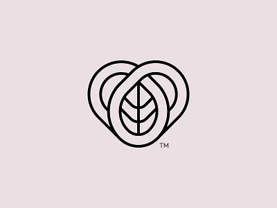 A concept For Amelia. branding heart identity leaf logo logomark