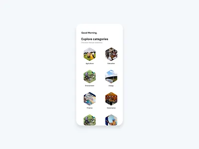Statistics design minimal ui