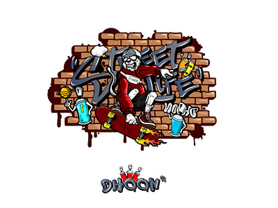 D'hoon streetlife 3d animation branding design graphic design il illustraion logo motion graphics ui vector