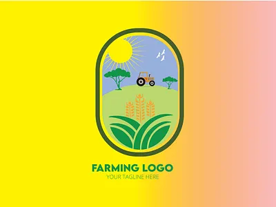 FARMING LOGO, NATURE LOGO apps icon brand identity branding design dribbble environment farm logo farming logo graphic design green illustration logo logos nature startup typography ui vector web design wheat