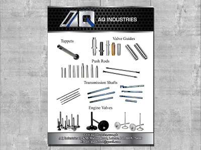 AQ Industries branding brochure design flyer illustration logo magazine ad newspaper ad