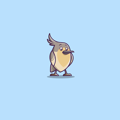 Cute Bird app branding design icon illustration logo vector