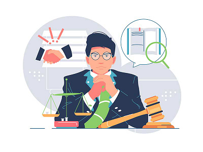 Law background branding business cartoon design graphic design illustration law logo person ui vector