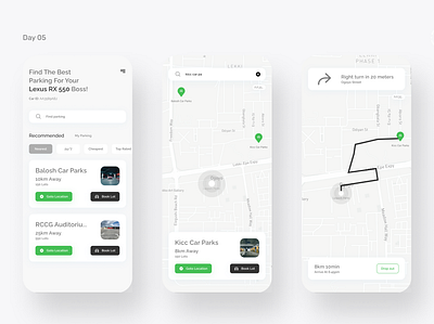 Find My Parking Lagos app lagos mobile parking ui