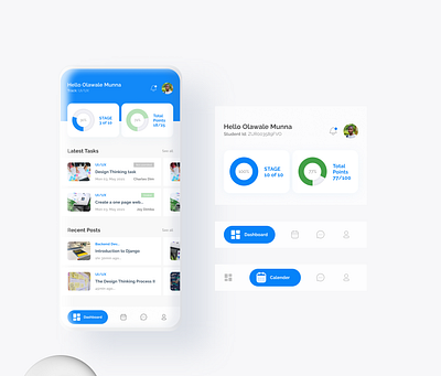Mobile Student Dashboard app dashboard lagos mobile ui