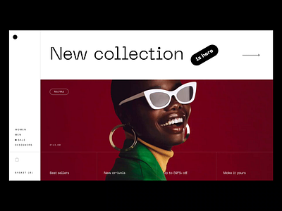 Sunglass Shop Concept Design animation daily design ecommerce homepage landing page shop sunglass ui web website