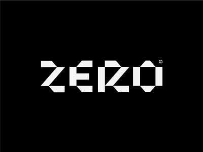 Zero abstract bold branding clean design experiment experimental exploration geometric graphic design identity lettering logo logo design modern modernism type type design typography visual art