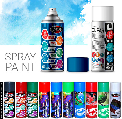 All paints of Veslee branding graphic design wellme