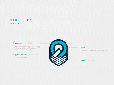 Logo Concept - Egyptmar agency branding concept logo shipping