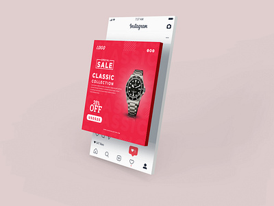 Creative Watch ad design. advertismrnt branding creative graphic design social media social media post design socialmediaaddesign