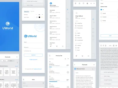 USMLE Qbank Mobile App app clean design e learning exam minimal ui usmle uxui visual
