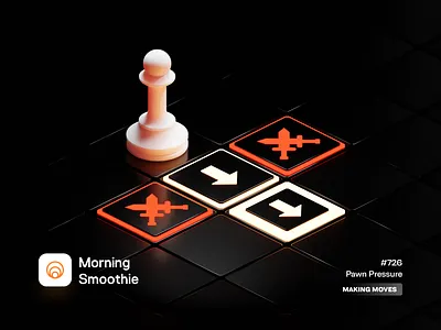 Pawn Pressure 3d blender blender3d board game chess design diorama game illustration isometric isometric illustration minimal pawn tabletop ui ui design