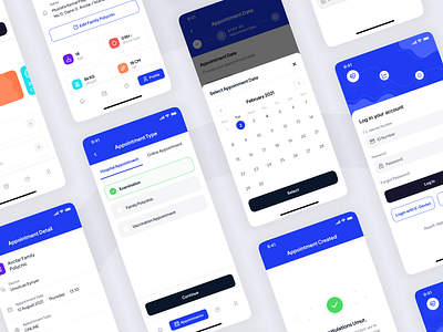 E-Nabız Mobile App Redesign behance blue blue mobile app branding case study figma graphic design health health app logo mobile app ui user experience user interface ux