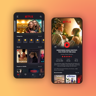 Netflix Redesign Concept app app redesign concept design netflix netflix redesign redesign ui uidesigner uiux ux