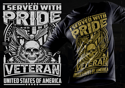 Army veteran custom t-shirt design in online market