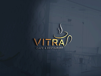 VITRA 3d animation branding design flat graphic design illustration illustrator logo logodesign logodesigner logotipe minimalist modernlogo restaurantlogo vector vitra