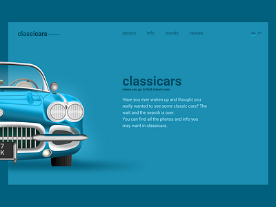 Landing page cars classic cars dailyui design figma graphic design illustration ui