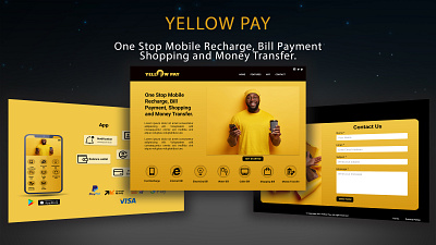 Yellow Pay app branding design figma logo ui