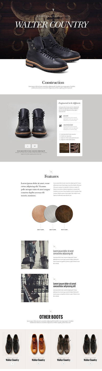 Frye Boots Website boots design ecommerce frye interactive interface shoes ui web web design